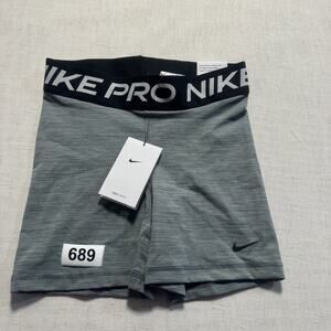 Nike Pro Training  Shorts Women Sz S Gray Brand New